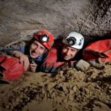 Robbie Shone goes caving with a friend